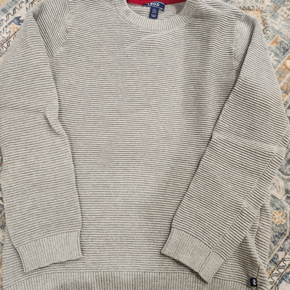 Izod Kids Gray Ribbed Sweater